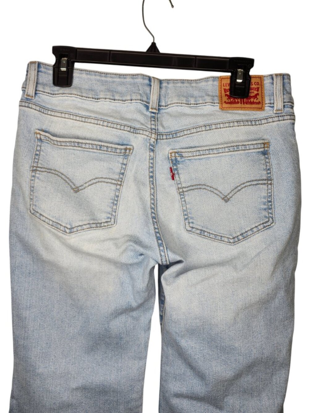 Levi's Light Wash Superlow Flare Jeans Size 30 - Picture 5 of 9